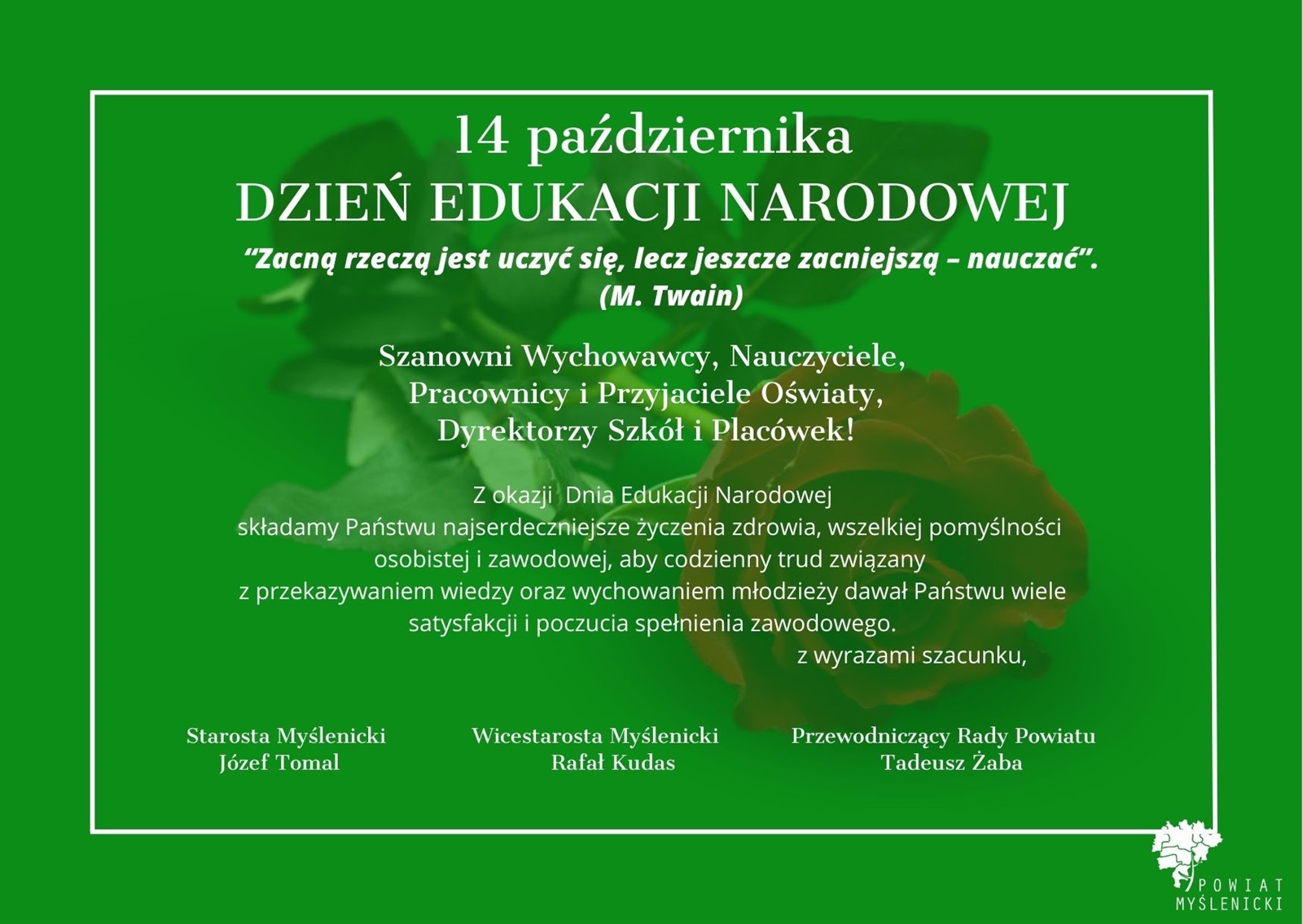 Życzenia na Dzień Edukacji Narodowej